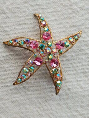 Vintage starfish brooch